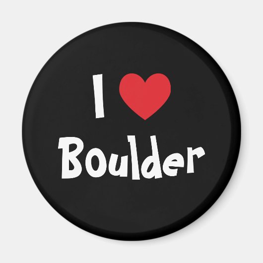 Aimant J'aime Boulder (Devant)