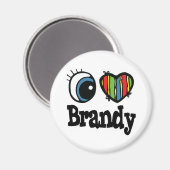 Aimant J'aime Brandy (Recto/Verso)