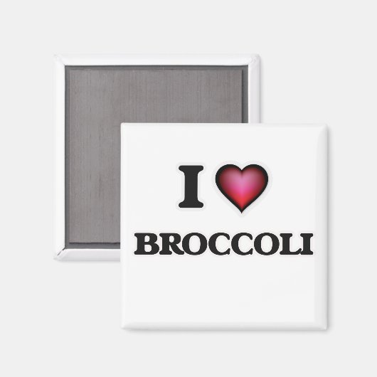 Aimant J'aime Brocoli (Recto/Verso)