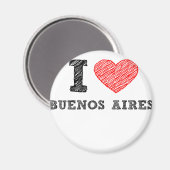 Aimant J'aime Buenos Aires (Recto/Verso)