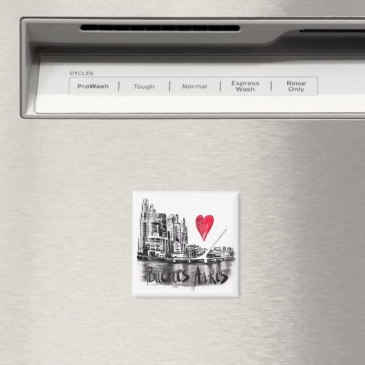 Aimant J'aime Buenos Aires. Buenos Aires (In Situ (Lave-vaisselle))