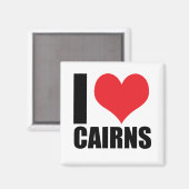 Aimant J'aime Cairns (Recto/Verso)