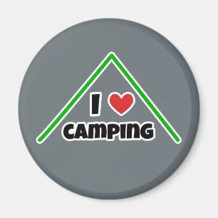 Aimant J'aime Camping