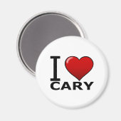 AIMANT J'AIME CARY, NC - CAROLINE DU NORD (Recto/Verso)