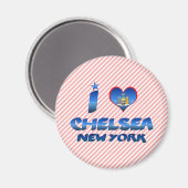 Aimant J'aime Chelsea, New York (Recto/Verso)