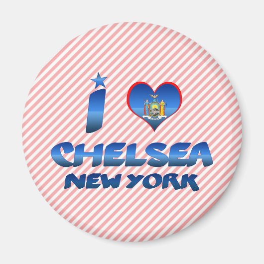 Aimant J'aime Chelsea, New York (Devant)