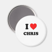 Aimant J'aime Chris (Recto/Verso)