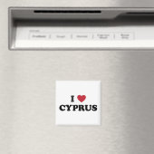 Aimant J'aime Chypre (In Situ (Lave-vaisselle))