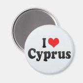 Aimant J'aime Chypre (Recto/Verso)