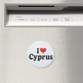 Aimant J'aime Chypre (In Situ (Lave-vaisselle))