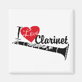 Aimant J'Aime Clarinet (Devant)