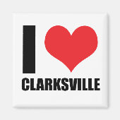 Aimant J'aime Clarksville (Devant)