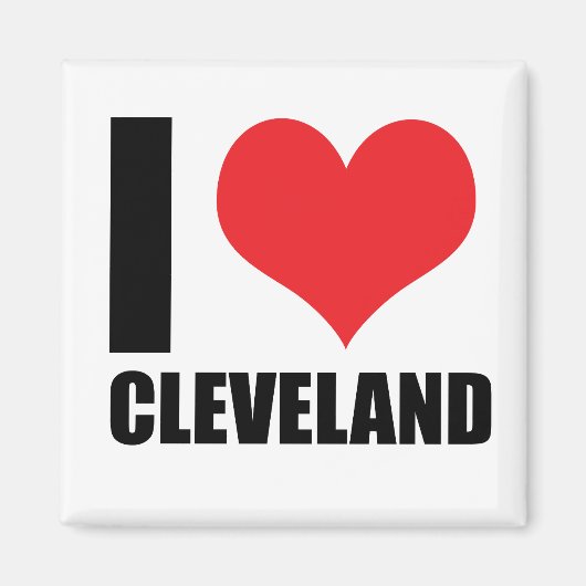 Aimant J'aime Cleveland (Devant)