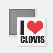 Aimant J'aime Clovis (Recto/Verso)
