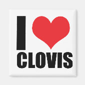Aimant J'aime Clovis (Devant)