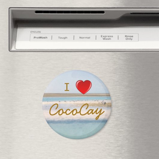 Aimant J'aime CocoCay (In Situ (Lave-vaisselle))