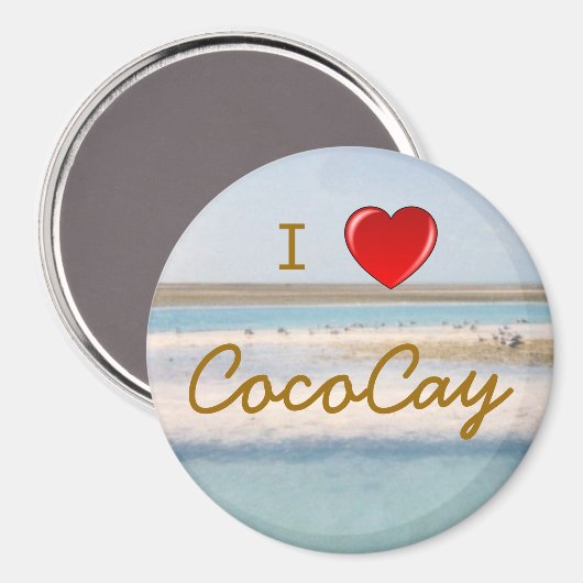 Aimant J'aime CocoCay (Recto/Verso)