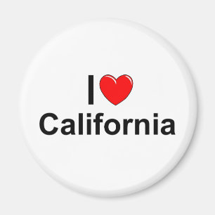 Aimant J'aime (coeur) la Californie