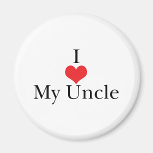 Aimant J'aime (coeur) mon oncle