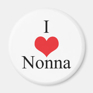 Aimant J'aime (coeur) Nonna