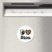 Aimant J'aime (Cœur) Sion (In Situ (Lave-vaisselle))