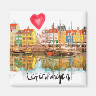 Aimant J'aime Copenhague