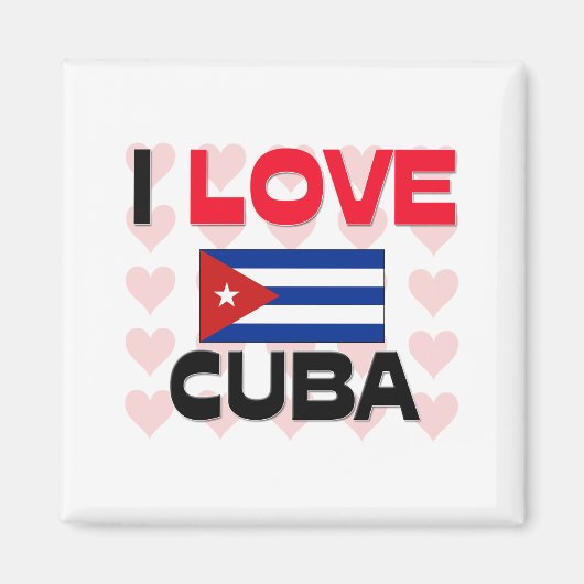 Aimant J'aime Cuba (Devant)