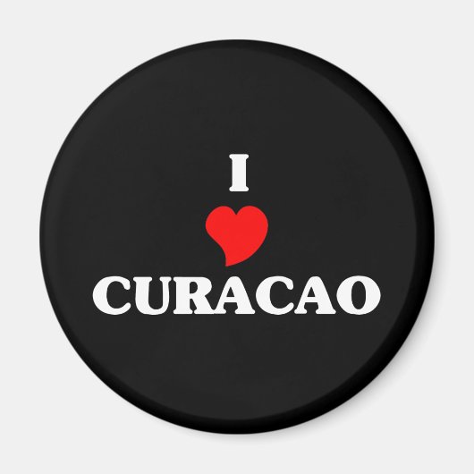 Aimant J'aime Curaçao (Devant)