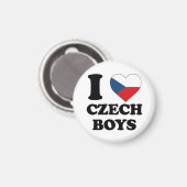 Aimant J'aime Czech Boys (Recto/Verso)