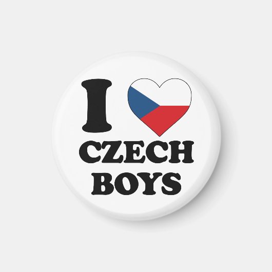 Aimant J'aime Czech Boys (Devant)