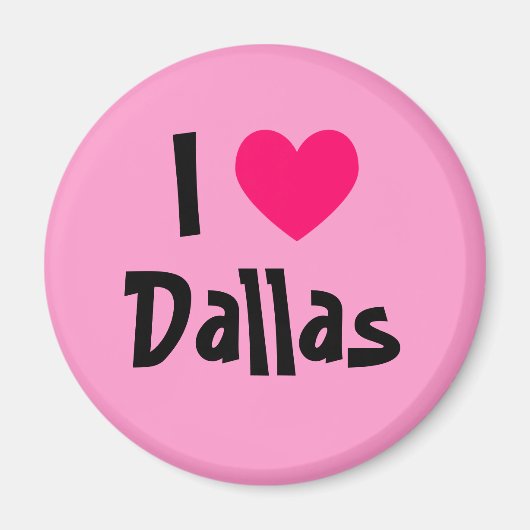 Aimant J'aime Dallas (Devant)
