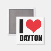 Aimant J'aime Dayton (Recto/Verso)