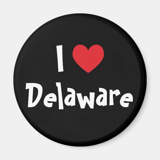 Aimant J'aime Delaware (Devant)