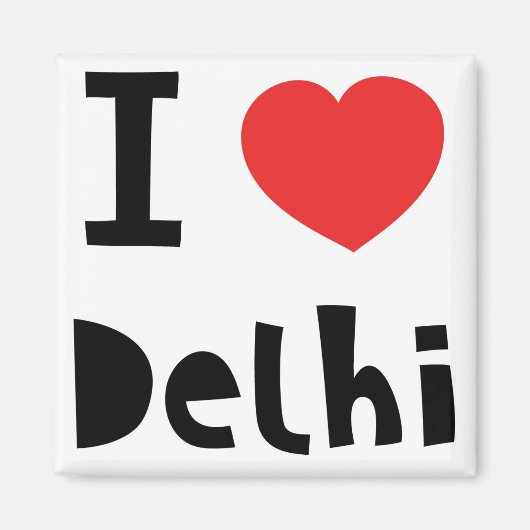 Aimant J'aime Delhi (Devant)