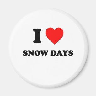 Aimant J'aime des jours de neige