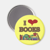 Aimant J'aime des livres (Recto/Verso)