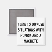 Aimant J'aime diffuser des situations (Recto/Verso)