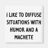 Aimant J'aime diffuser des situations (Devant)