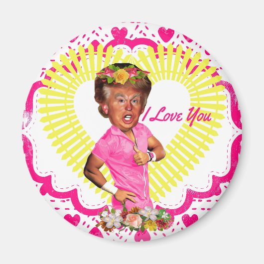 Aimant j'aime donald trump (Devant)