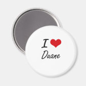 Aimant J'aime Duane (Recto/Verso)