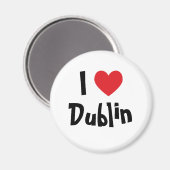 Aimant J'aime Dublin (Recto/Verso)