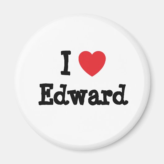 Aimant J'aime Edward heart T-Shirt (Devant)