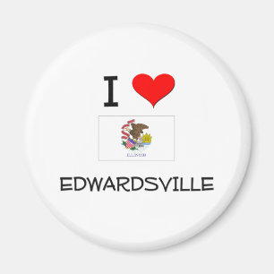 Aimant J'aime EDWARDSVILLE l'Illinois