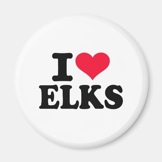 Aimant J'aime Elks (Devant)