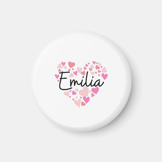 Aimant J'aime Emilia (Devant)