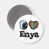 Aimant J'aime Enya (Recto/Verso)