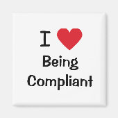 Aimant J'Aime Être Conforme Office de Conformité Innuendo (Devant)