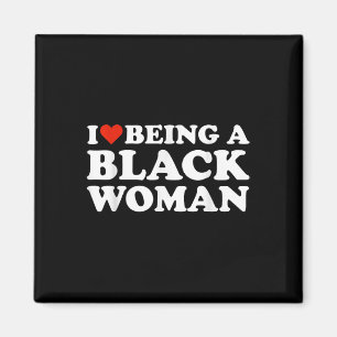 Aimant J'Aime Être Une Femme Noire Mois De L'Histoire Noi