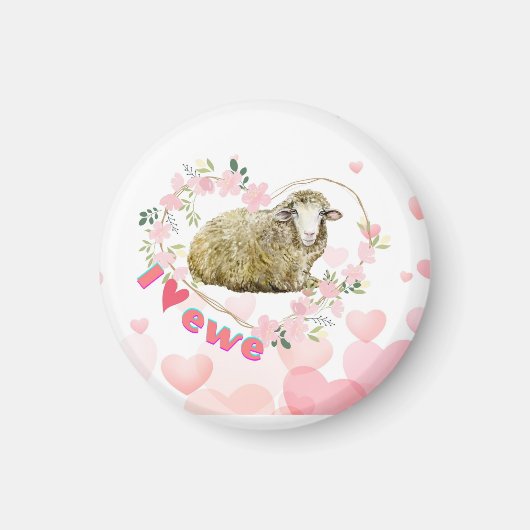 Aimant J'aime Ewe (Devant)