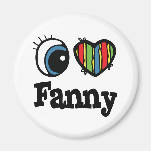 Aimant J'aime Fanny (Devant)